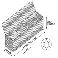 hot dipped galvanized stone cage/gabion box/rock filled gabion baskets(factory)